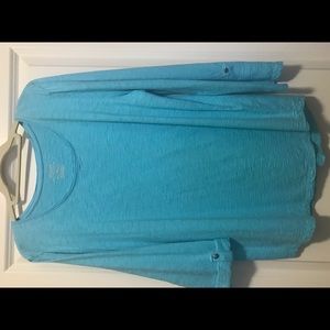 Chico’s size 3 shirt with roll up sleeves